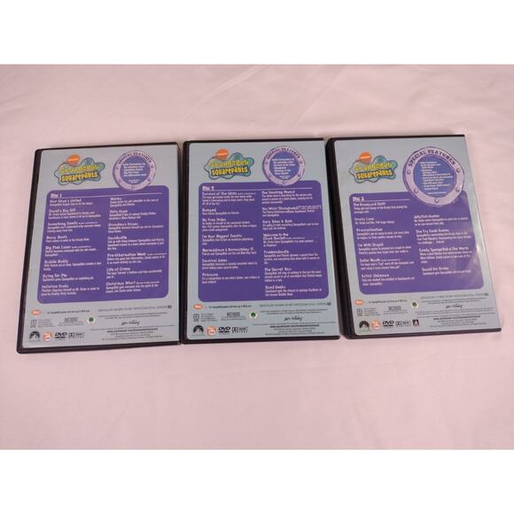 SpongeBob SquarePants The Complete 2nd Season DVD 2004 3-Disc Set Untested - Picture 2 of 3